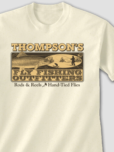 Fly Fishing Natural Adult T-Shirt