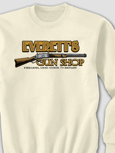 Gun Shop Natural Adult Sweatshirt