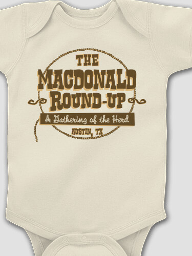 Round-up Reunion Natural Baby Bodysuit