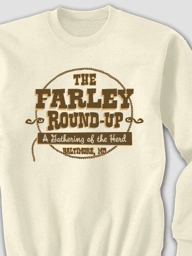 Round-up Reunion Natural Adult Sweatshirt