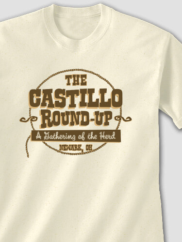 Round-up Reunion Natural Adult T-Shirt