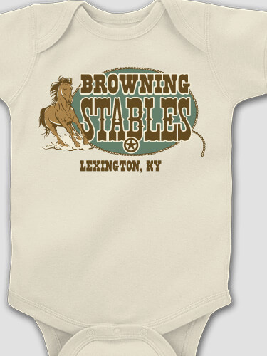 Stables Natural Baby Bodysuit