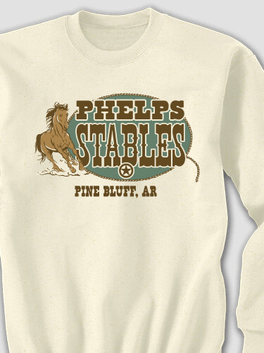 Stables Natural Adult Sweatshirt