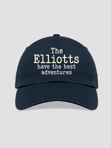 Best Adventures Navy Embroidered Hat