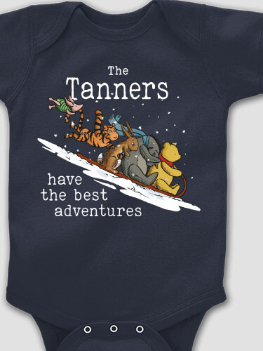 Best Adventures Navy Baby Bodysuit