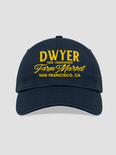 Farm Market Navy Embroidered Hat