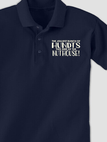 Jolliest Bunch Navy Embroidered Polo Shirt