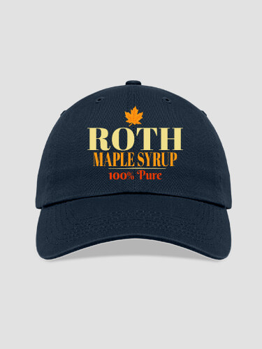 Maple Syrup Navy Embroidered Hat