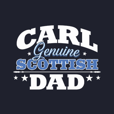 Navy Scottish Dad Personalized default 