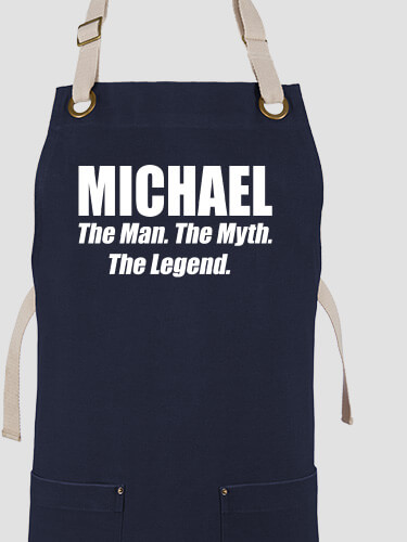 Man Myth Legend Navy/Stone Canvas Work Apron