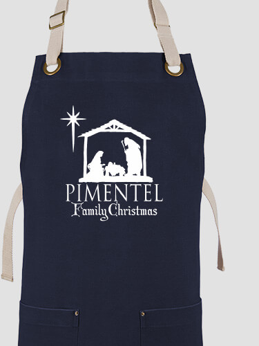 Nativity Navy/Stone Canvas Work Apron