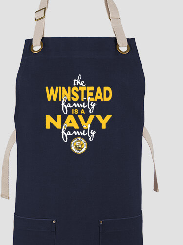 Navy Family Navy/Stone Canvas Work Apron