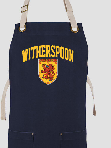 Scottish Standard Navy/Stone Canvas Work Apron