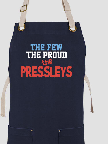 The Few The Proud Navy/Stone Canvas Work Apron