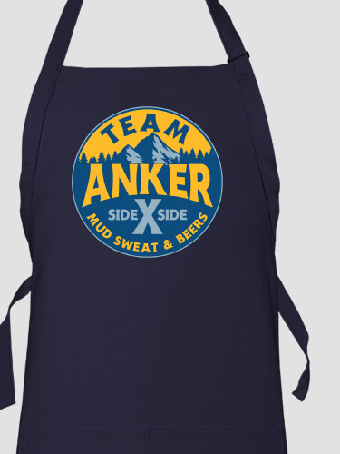 Team Side By Side Navy Apron