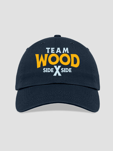 Team Side By Side Navy Embroidered Hat