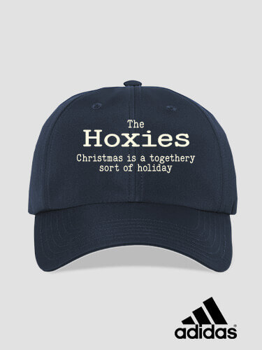 Togethery Holiday Navy Embroidered Adidas Hat