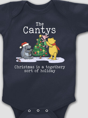 Togethery Holiday Navy Baby Bodysuit