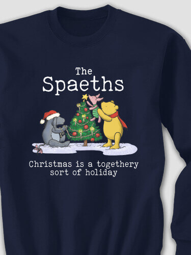 Togethery Holiday Navy Adult Sweatshirt