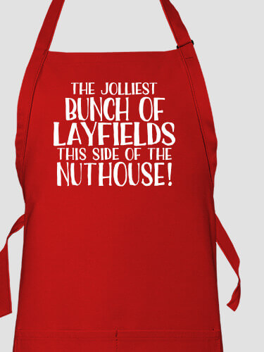 Jolliest Bunch Red Apron