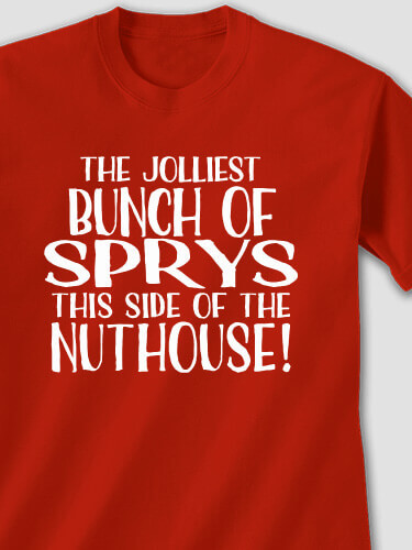 Jolliest Bunch Red Adult T-Shirt