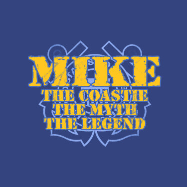 Royal Blue Coast Guard Myth Legend Personalized default 