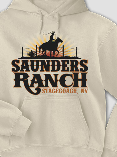 Ranch Sand Adult Hooded Sweatshirt