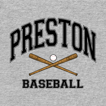 Sports Grey Baseball Personalized T-Shirts 