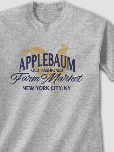 Farm Market Sports Grey Adult T-Shirt