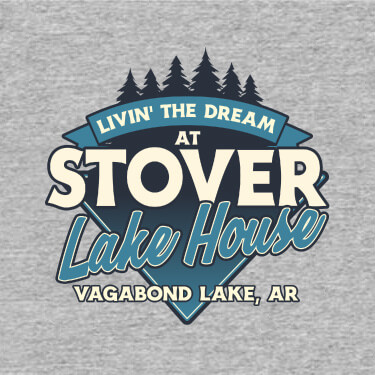 Sports Grey Livin' The Dream Lake House Personalized default 