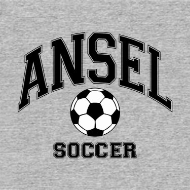 Sports Grey Soccer Personalized T-Shirts 