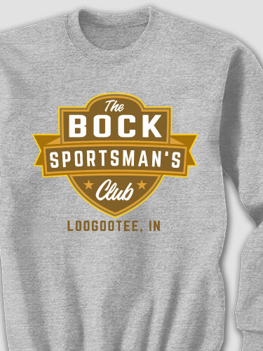 Sportsman's Club Sports Grey Adult Sweatshirt