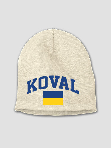 Ukrainian Varsity Stone Embroidered Beanie