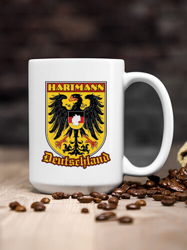 German Eagle White Ceramic Coffee Mug (single)