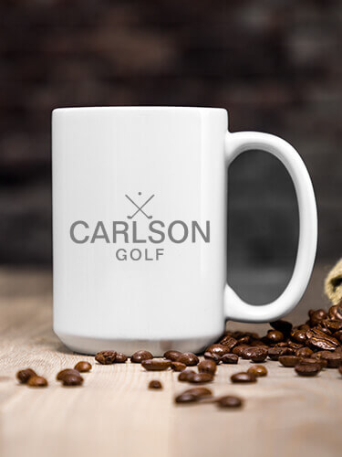 Golf White Ceramic Coffee Mug (single)