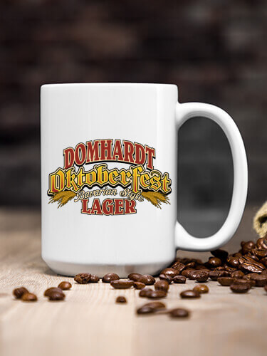 Oktoberfest Lager White Ceramic Coffee Mug (single)