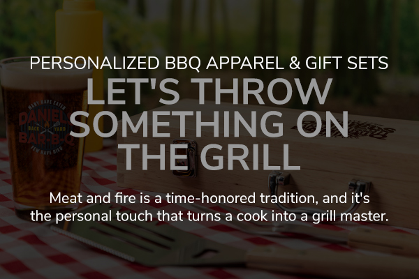 personalized bbq apparel and gift sets
