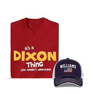 personalized t-shirt & trucker hat