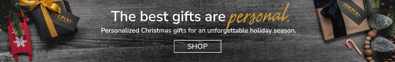 Shop InkPixi for premium personalized Christmas gifts!