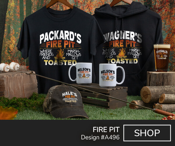 Fire Pit - T-Shirt, Trucker Hat, cofee mug, Pint Glass