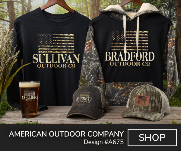 American Outdoor Company - T-Shirt, Trucker Hat, cofee mug, Pint Glass