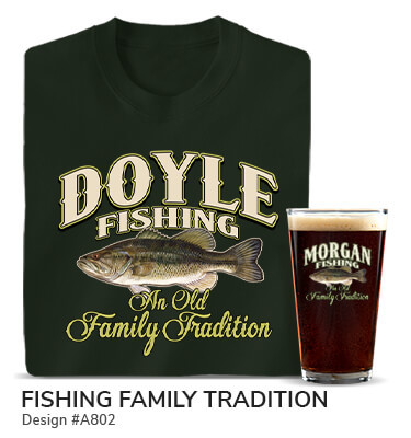 Fishing Family Tradition - T-Shirt, Hat & Pint Glass