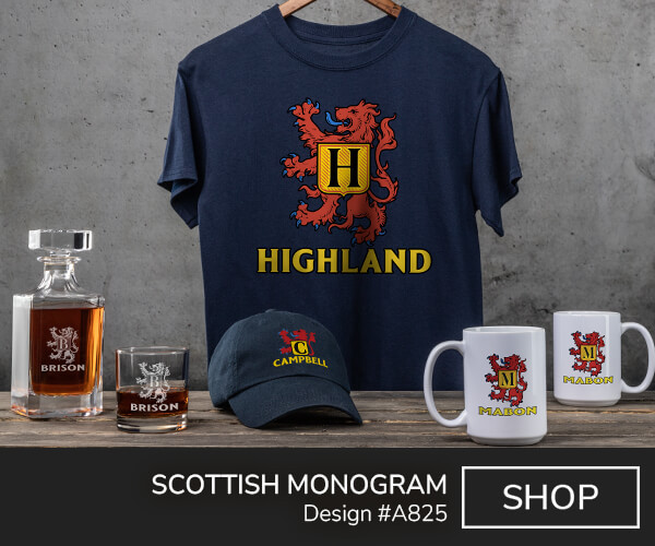 Scottish Monogram - T-Shirt, Hat & Pint Glass