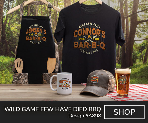 Wild Game Few Have Died BBQ - T-Shirt, Hat & Pint Glass