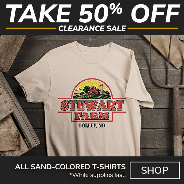 Clearance Sale 50% off all Sand-Colored T-Shirts