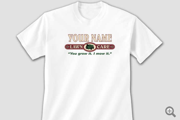 Lawn Care White Adult T-Shirt | InkPixi