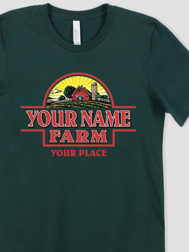 Farm Forest Green Adult Premium T-Shirt Personalization Thumbnail